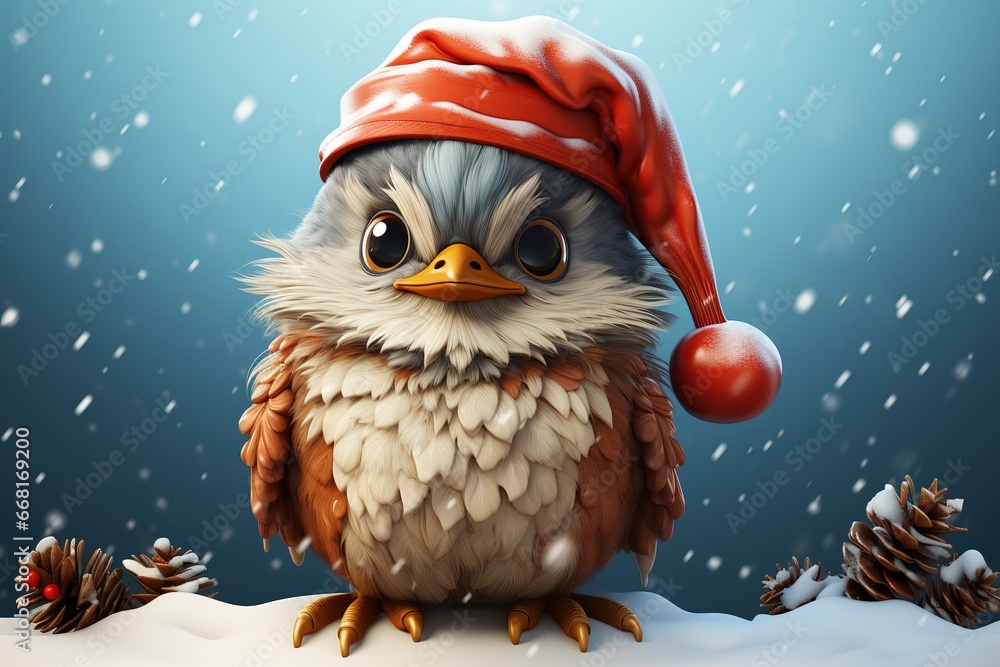 owl with christmas tree owl with christmas tree