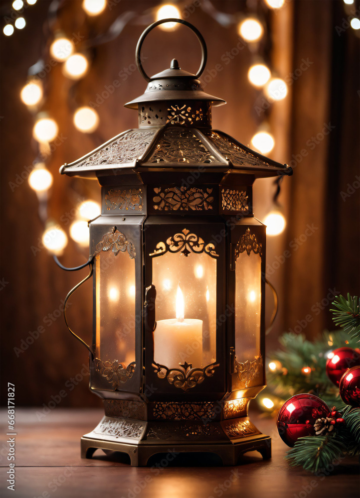 Photo of the Christmas lantern