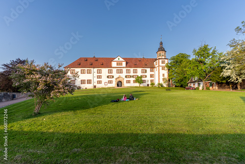 Schloss Wilhelmsburg in Schmalkalden/Thüringen im Sommer