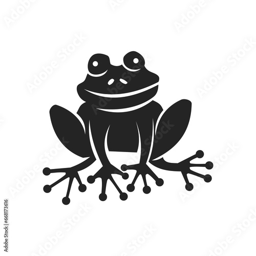 frog logo template Isolated. Brand Identity. Icon Abstract Vector graphic photo