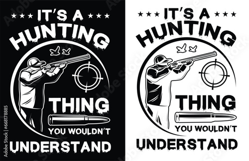 hunting tshirt design vector file