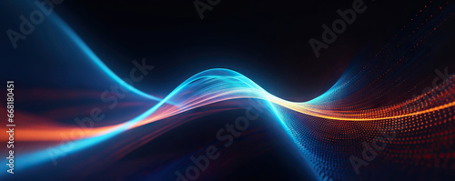 Abstract digital backdrop capturing the whirlwind of technology and creativity. Perfect for visual projects related to contemporary digital technology and innovation
