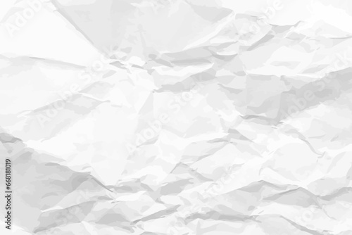 White clean crumpled paper