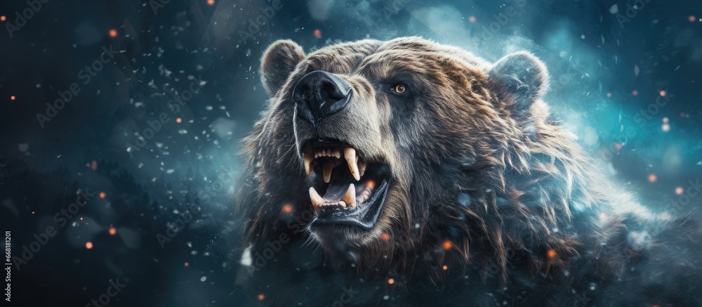 Bear themed background for the New Year s poster Bear themed background for the New Year s poster