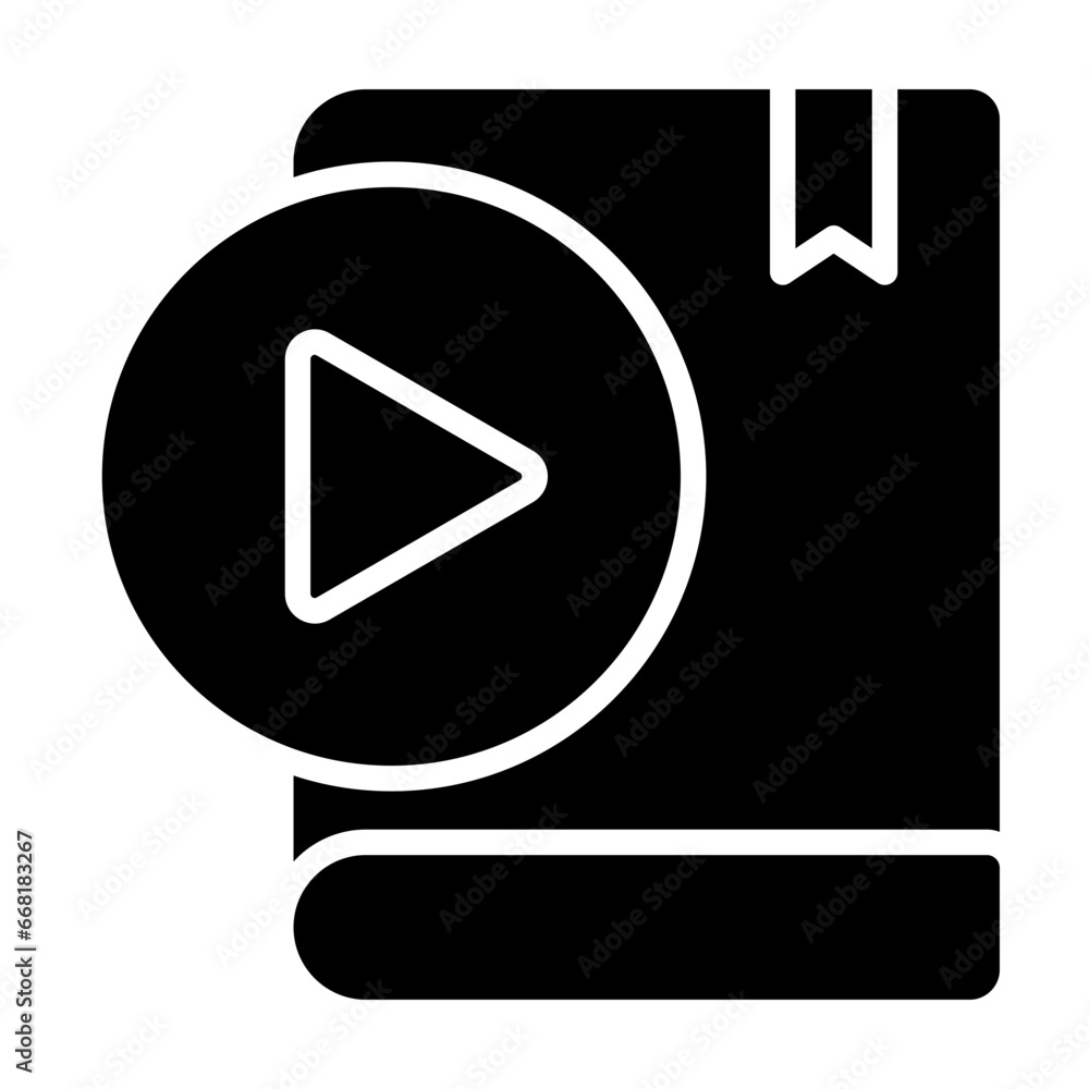 Video Lecture glyph icon Video Lecture glyph icon