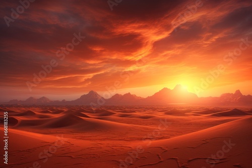 Sunset Desert Mirage.