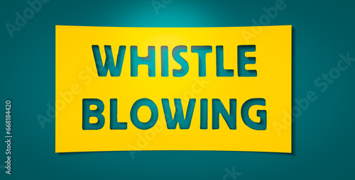 Symbolic Depiction of Whistleblowing as a Concept