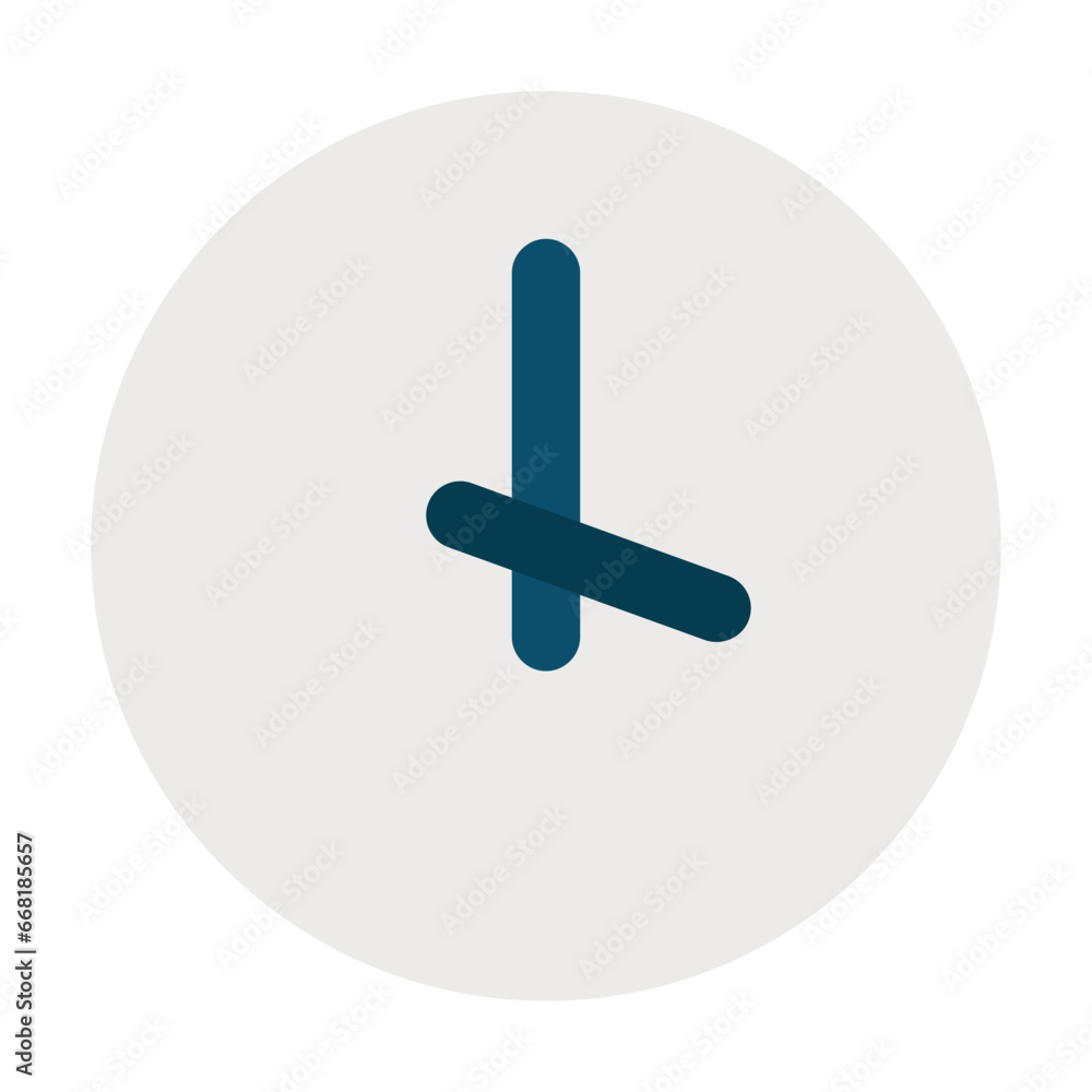 Wall clock flat icon Wall clock flat icon