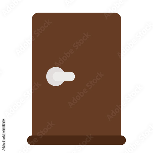 Door flat icon