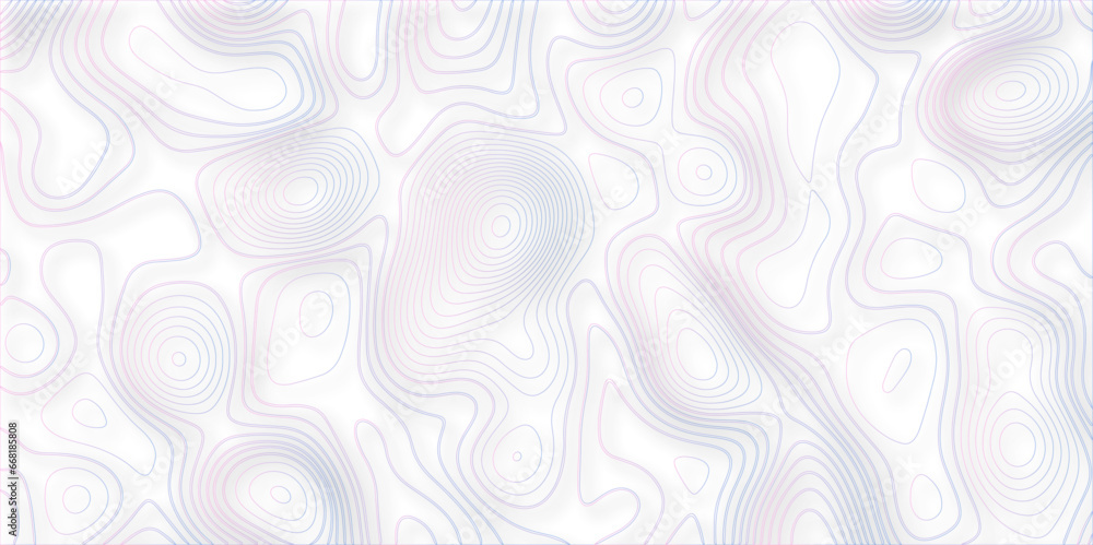 The stylized gradient color abstract topographic map with lines and circles background. Topographic multicolored linear background for design. 3D colorful Topographic map background concept. The stylized gradient color abstract topographic map with lines and circles background. Topographic multicolored linear background for design. 3D colorful Topographic map background concept.
