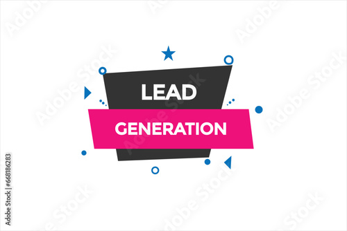  new lead generation website, click button, level, sign, speech, bubble  banner, 
