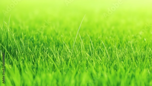 Close Up Photo of Green Lawn. Fresh Green Grass Texture Background.