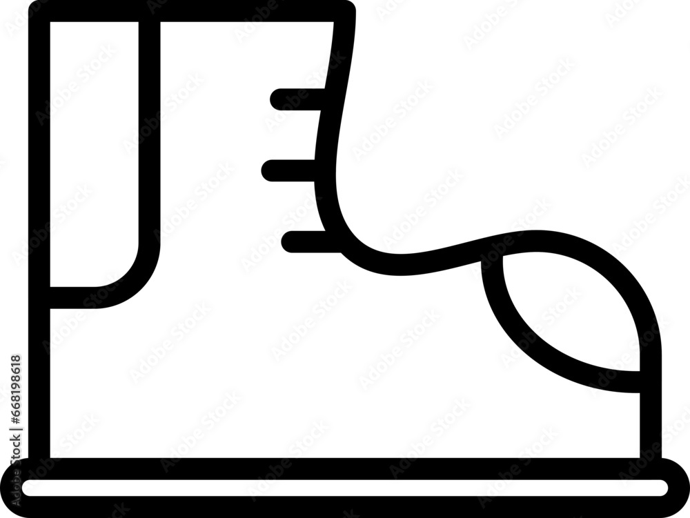Hiking shoe icon