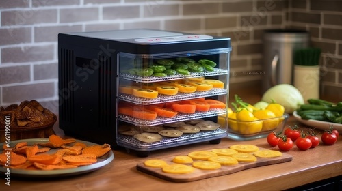 Innovative food dehydrator with digital controls. AI generated