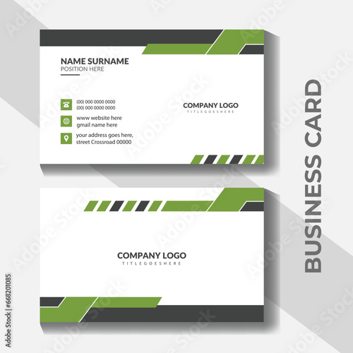 Creative and modern identity card, corporate card, and visiting card design templates