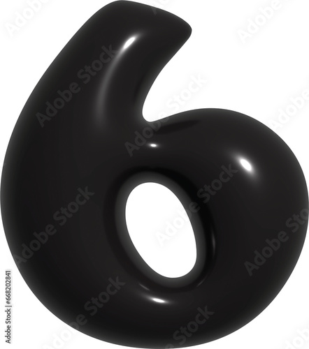 Wallpaper Mural Numbers 0-9 3D black Torontodigital.ca