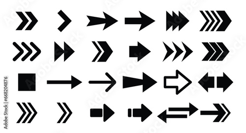 black arrow icon sheet transparant backgorund flat design right direction symbol arrow  iconset photo