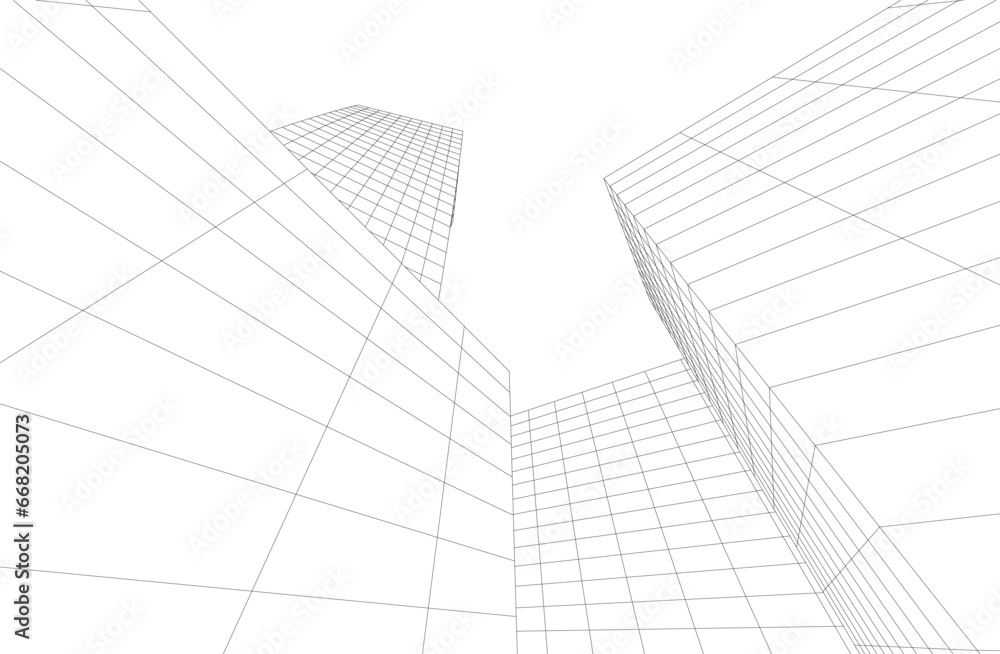 abstract architecture vector 3d rendering abstract architecture vector 3d rendering