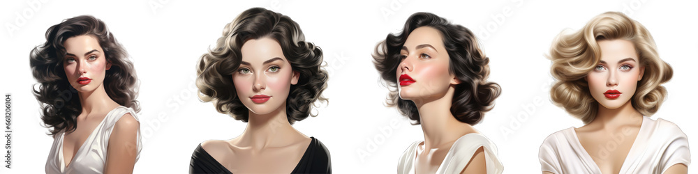 Classic Beauty clipart collection, vector, icons isolated on transparent background Classic Beauty clipart collection, vector, icons isolated on transparent background