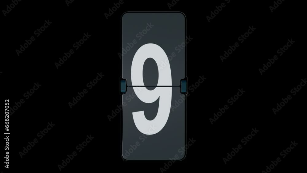 mechanical scoreboard with numbers . animation of the scoreboard with the final digit mechanical scoreboard with numbers . animation of the scoreboard with the final digit