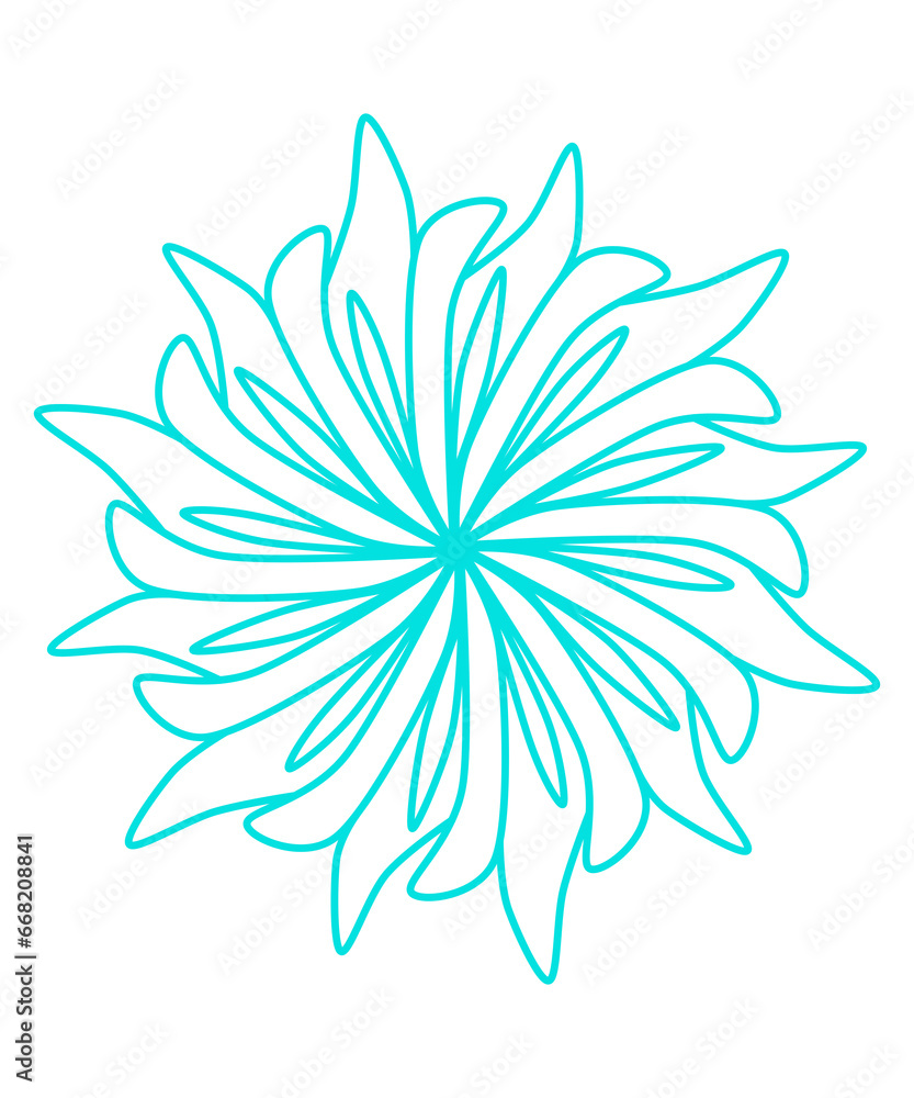 Simple doodle line inspired by snowflake and flower with blue color that can be use for social media, wallpaper, e.t.c. Simple doodle line inspired by snowflake and flower with blue color that can be use for social media, wallpaper, e.t.c.