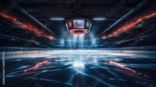 Professional hockey arena.
