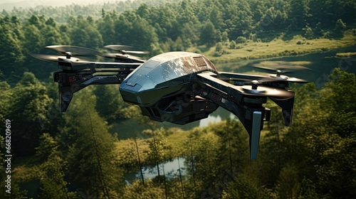 Wallpaper Mural unmanned aerial vehicle on the battlefield , drone Torontodigital.ca