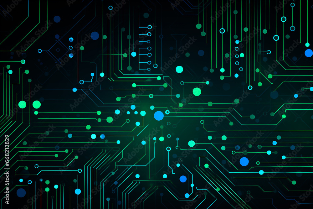 Circuit board electronic chips or electrical line engineering technology concept background