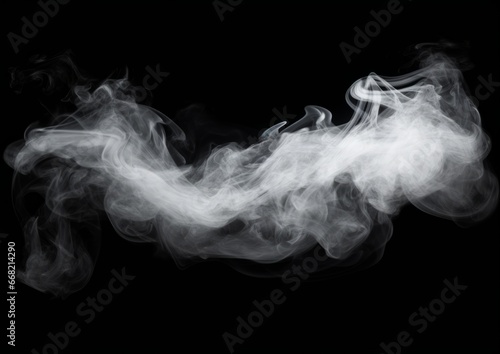 Abstract smoke on black dark background. Smoky background. photo