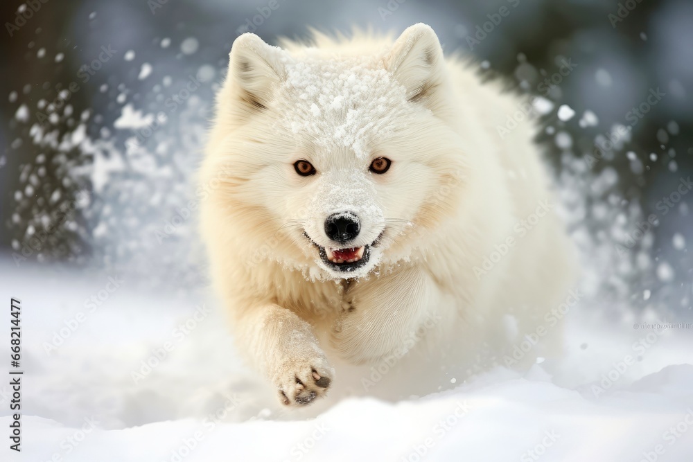 Abstract wolf with complex motion and hazy color Abstract wolf with complex motion and hazy color