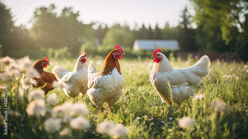 Chickens - Free-Range Farm Life © nimnull