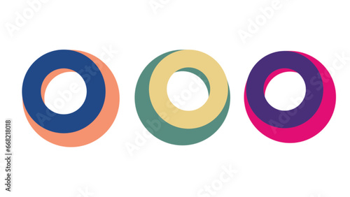 set of colorful circles