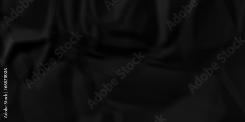 Dark crumple black fabric paper wrinkled poster template ,blank glued creased paper texture background. black paper crumpled backdrop background. used for cardboard and clerk board.