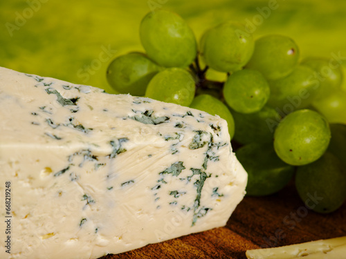 Blue cheese with grape