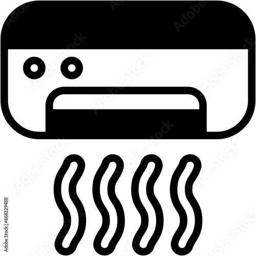 Vector Icon Air Conditioner, Heating, Cooling, Refreshing, Electronics, Air Conditioning