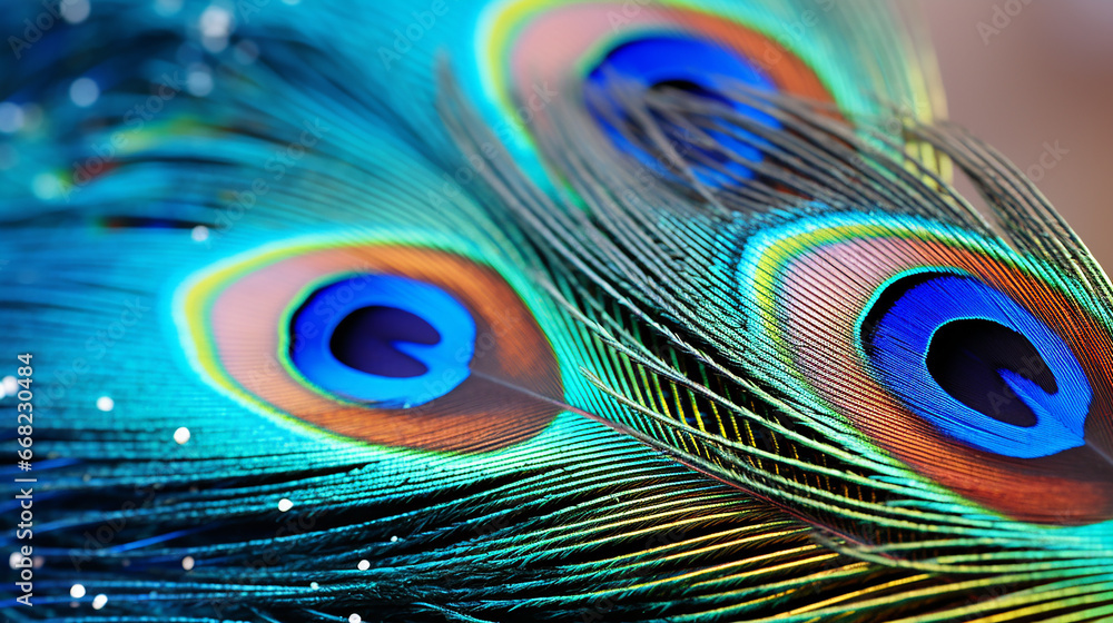 Obraz premium Pena de pavão