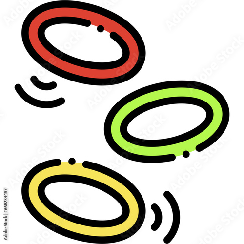 Vector Icon Hula Hoop, Hoop, Gaming, Fun, Toy, Flexibility