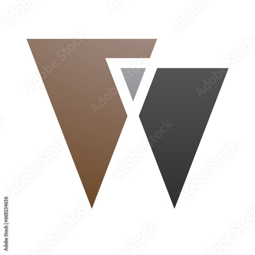 Brown and Black Letter W Icon with Triangles Free Download Brown and Black Letter W Icon with Triangles - GFXLoad