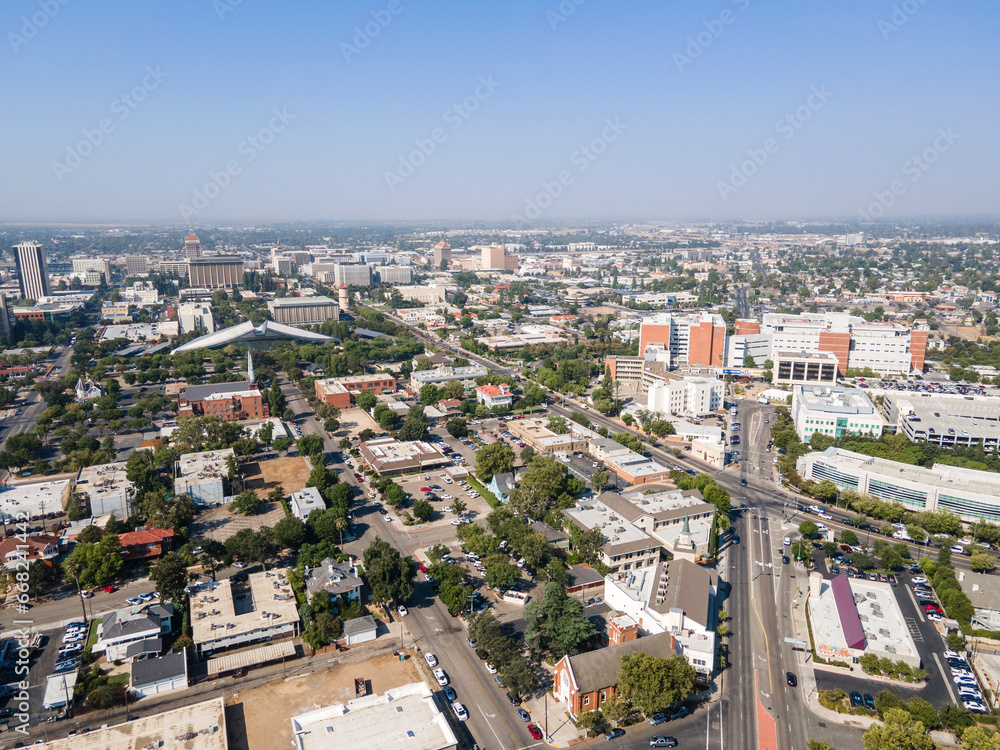 Fresno, California downtown 