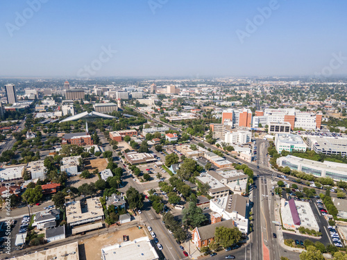 Fototapeta Naklejka Na Ścianę i Meble -  Fresno, California downtown 