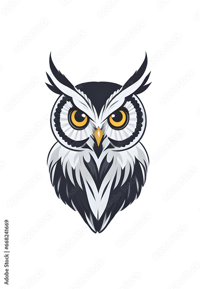 Stylish simple black owl logo. Isolated.
Ai Stylish simple black owl logo. Isolated.
Ai