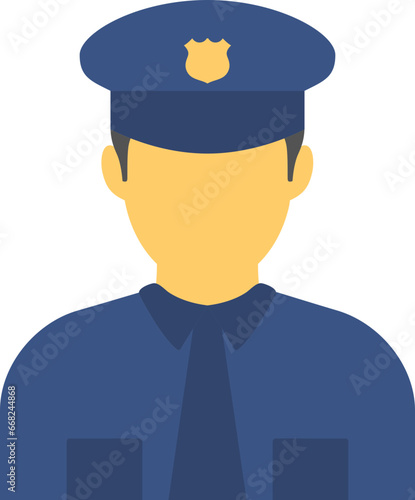 Police man icon