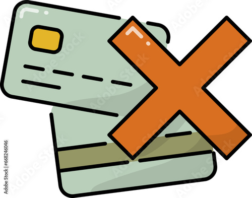 No credit card icon