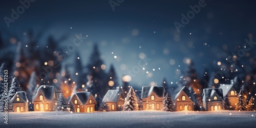 winter magic festive christmas tree decorations in dreamy. generative ai.