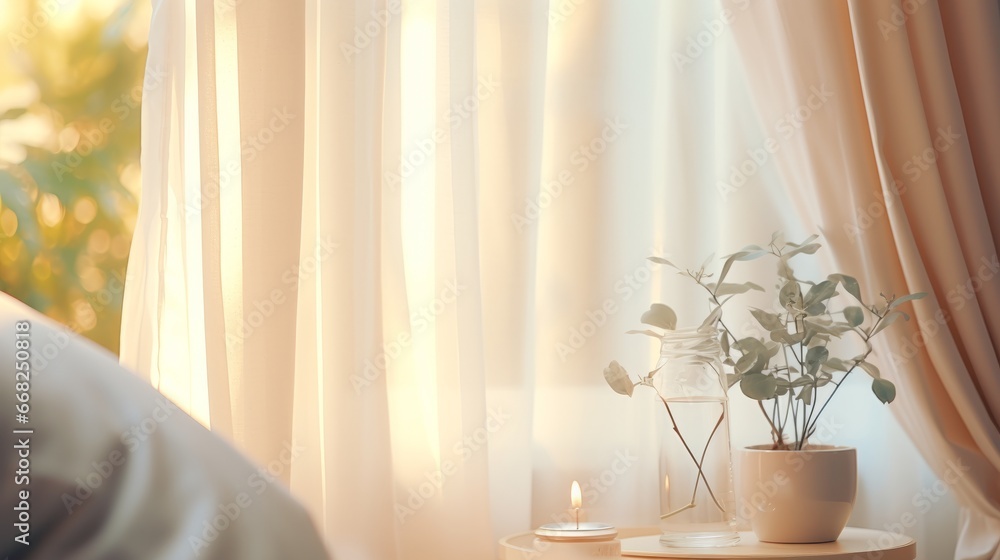 beautiful flower vase near window curtain morning sunlight from window freshness moment home interior abckground beautiful flower vase near window curtain morning sunlight from window freshness moment home interior abckground