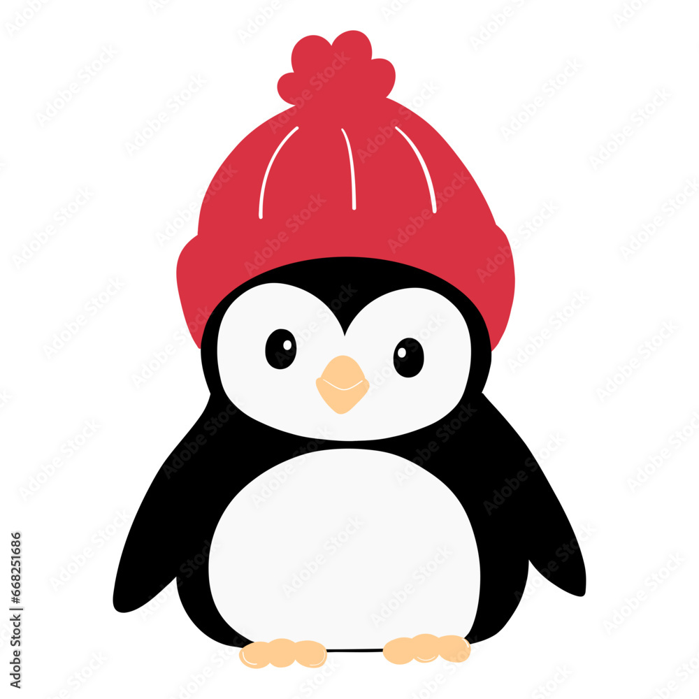 Fototapeta premium Christmas penguin 