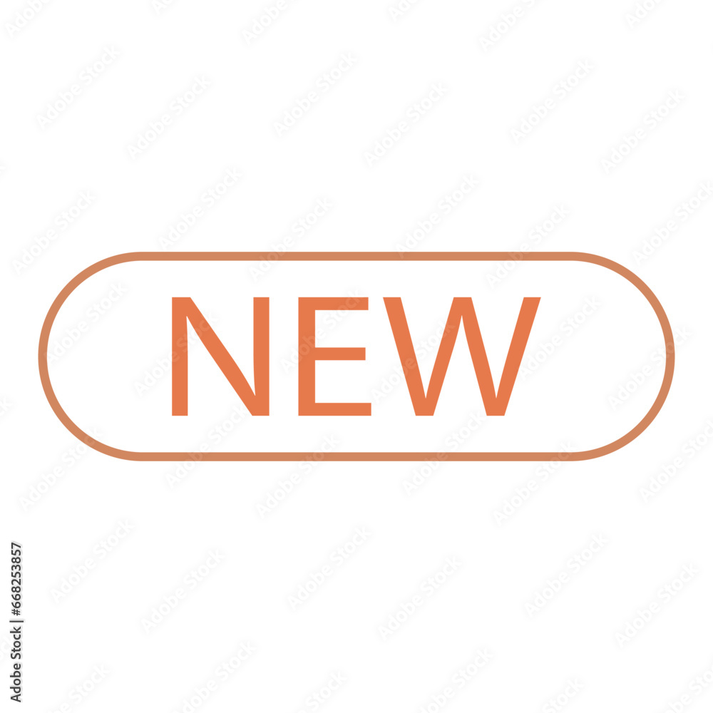 New text button vector illustration, new button vector isolated on white background. New text button vector illustration, new button vector isolated on white background.
