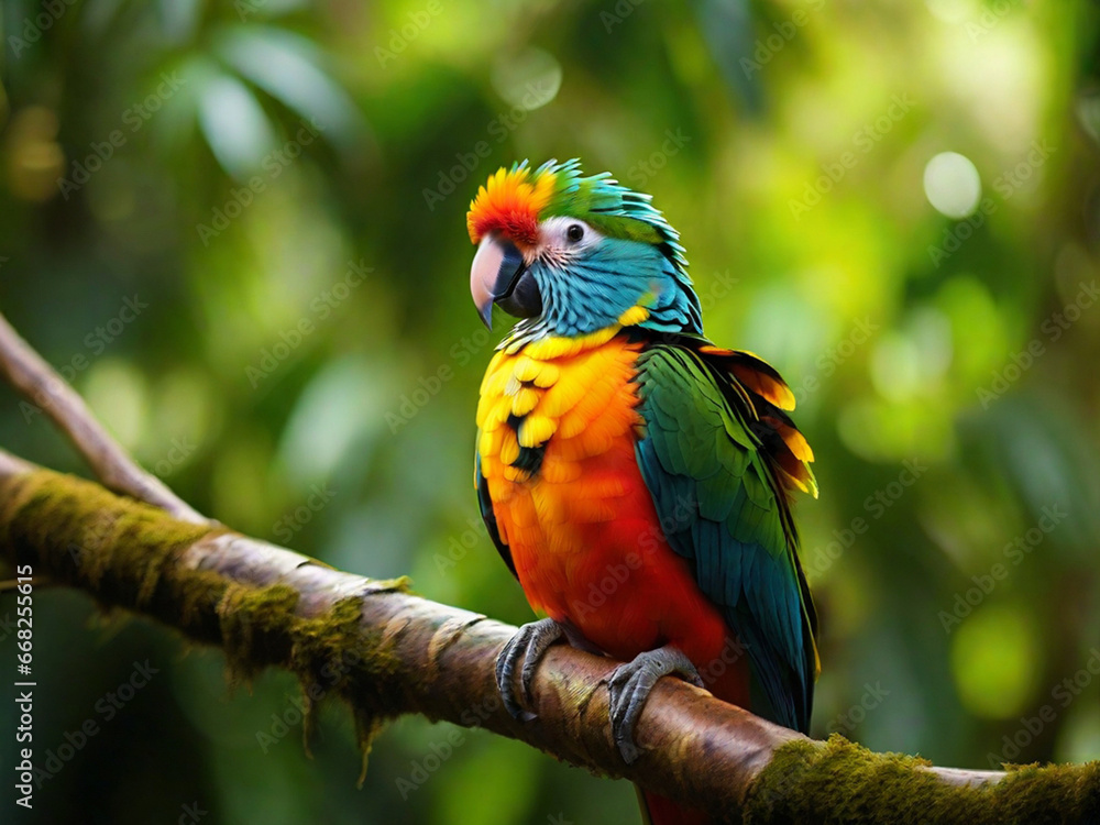Obraz premium Jungle Photography, generative ai