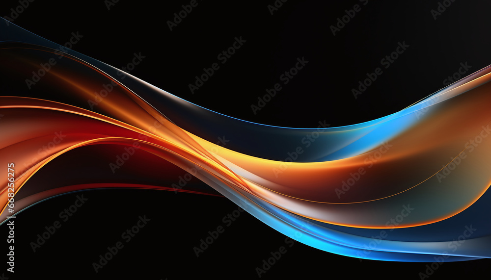 Fototapeta premium Colorful technology waves abstract background
