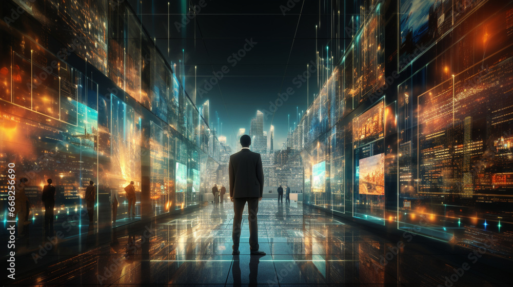 Business People using Communication Technology for internet business, telecommunication on earth, Social Network Global connection Business People using Communication Technology for internet business, telecommunication on earth, Social Network Global connection
